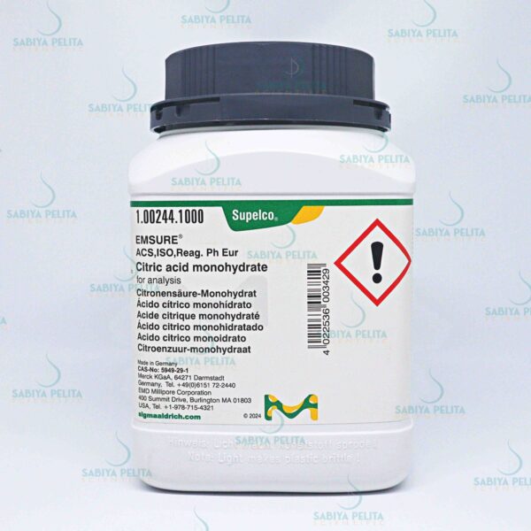 Citric acid monohydrate for analysis EMSURE® Merck 1.00244.1000
