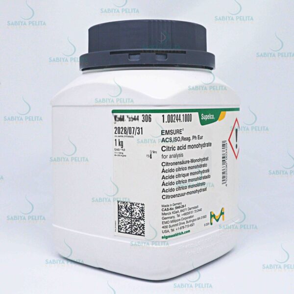 Citric acid monohydrate for analysis EMSURE® Merck 1.00244.1000