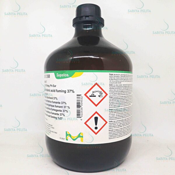 Hydrochloric acid 37%, for analysis EMSURE® Merck 1.00317.2500