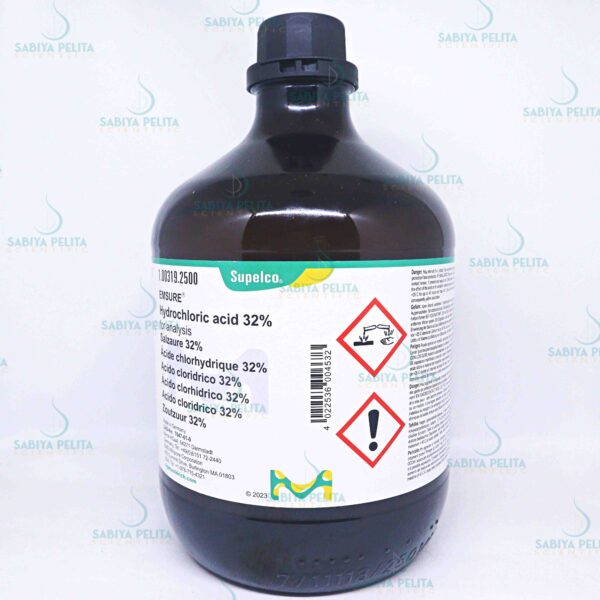 Hydrochloric acid 32%, for analysis EMSURE® Merck 1.00319.2500