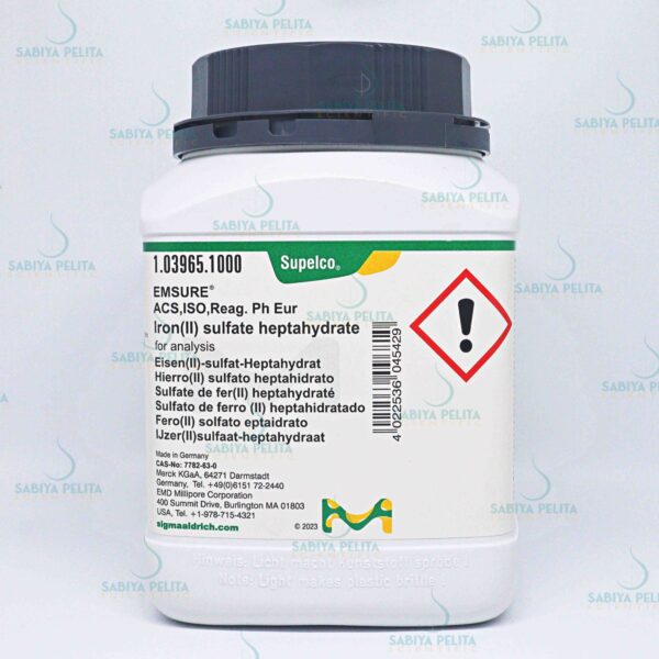 Iron(II) sulfate heptahydrate for analysis EMSURE® Merck 1.03965.1000