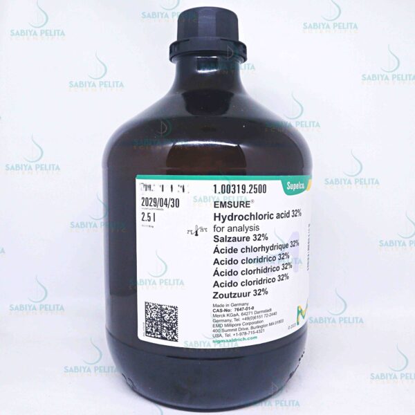 Hydrochloric acid 32%, for analysis EMSURE® Merck 1.00319.2500