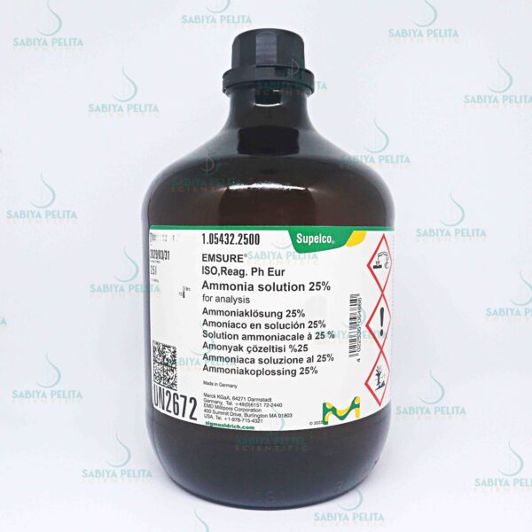 Ammonia solution 25% for analysis EMSURE® Merck 1.05432.2500
