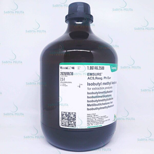 Isobutyl methyl ketone for extraction analysis EMSURE® Merck 1.06146.2500
