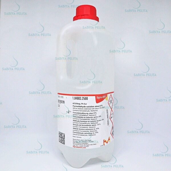 Formaldehyde solution about 37% GR for analysis Merck 1.04003.2500