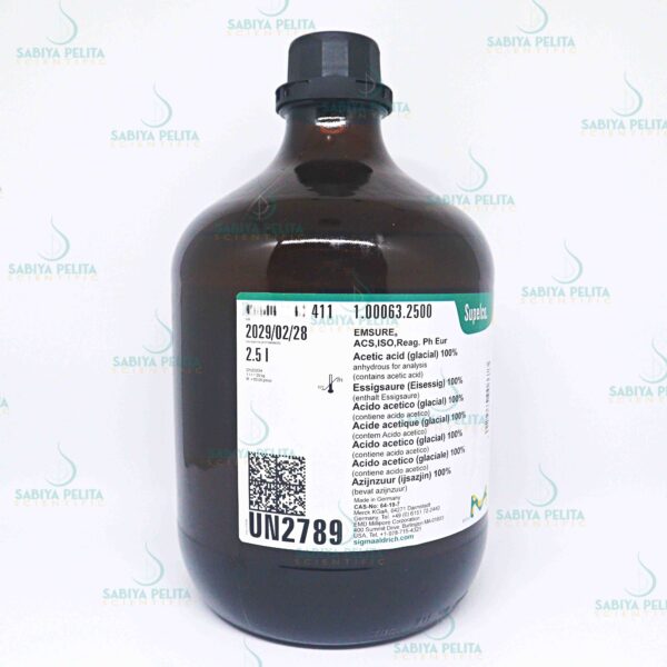 Acetic acid (glacial) 100% anhydrous for analysis EMSURE® Merck 1.00063.2500