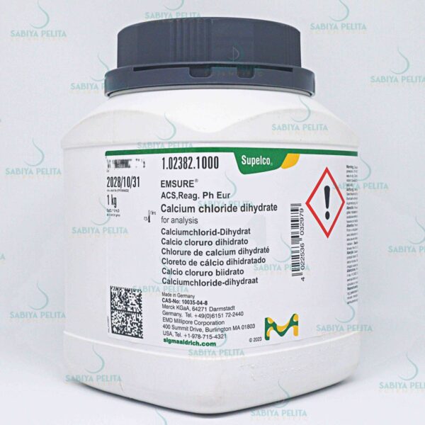 Calcium chloride dihydrate for analysis EMSURE® Merck 1.02382.1000