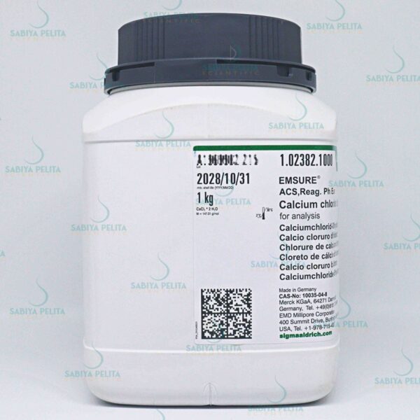 Calcium chloride dihydrate for analysis EMSURE® Merck 1.02382.1000