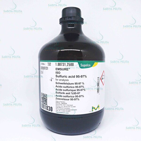 Sulfuric acid 95-97% for analysis Merck 1.00731.2500