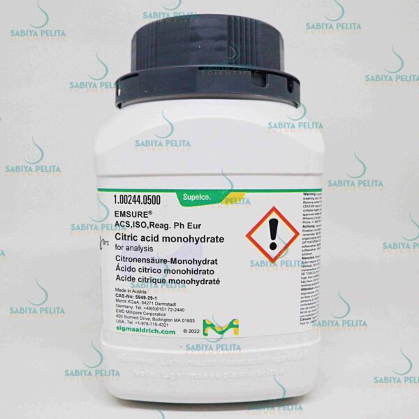 Citric acid monohydrate for analysis EMSURE® Merck 1.00244.0500