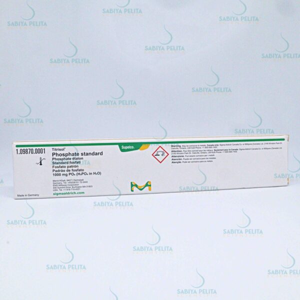 Phosphate standard 1000 mg PO₄ (H₃PO₄ in H₂O) Titrisol® Merck 1.09870.0001