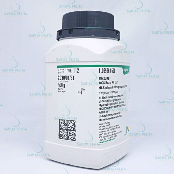 di-Sodium hydrogen phosphate anhydrous for analysis EMSURE® Merck 1.06586.0500