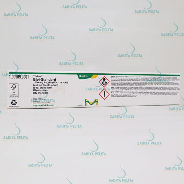 Lead standard 1000 mg Pb, (Pb(NO₃)₂ in H₂O) Titrisol® Merck 1.09969.0001