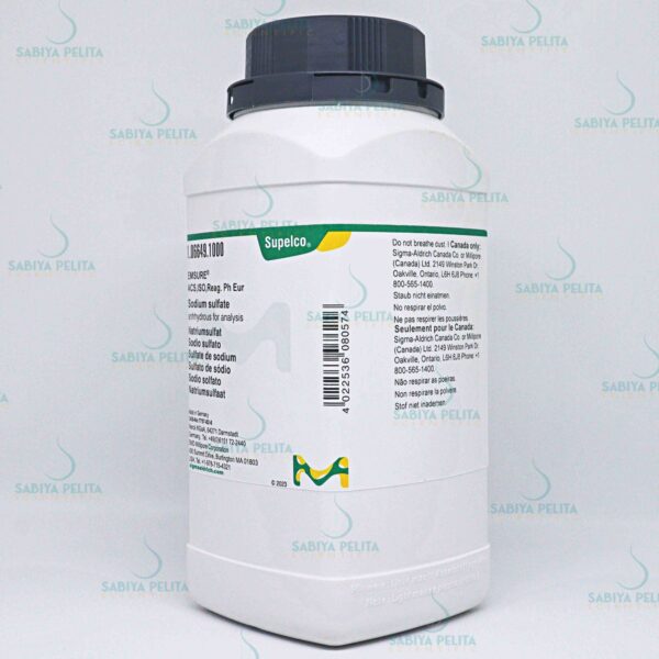 Sodium sulfate anhydrous for analysis EMSURE® Merck 1.06649.1000