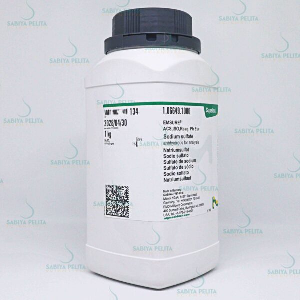 Sodium sulfate anhydrous for analysis EMSURE® Merck 1.06649.1000