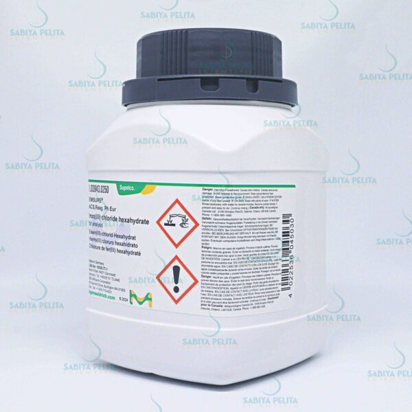 Iron(III) chloride hexahydrate for analysis EMSURE® Merck 1.03943.0250