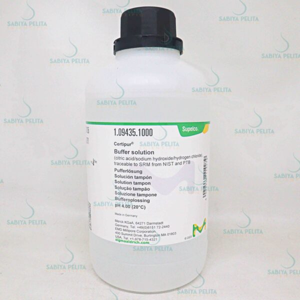 Buffer solution pH 4.00 from NIST and PTB Certipur® Merck 1.09435.1000
