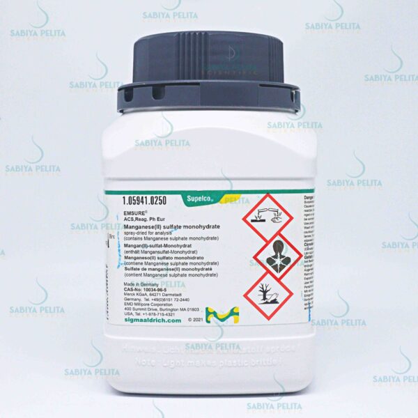 Manganese(II) sulfate monohydrate for analysis EMSURE® Merck 1.05941.0250