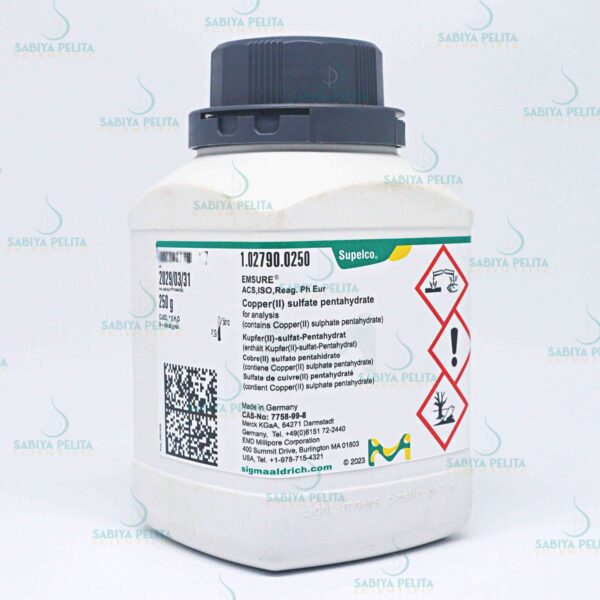 Copper(II) sulfate pentahydrate for analysis EMSURE® Merck 1.02790.0250