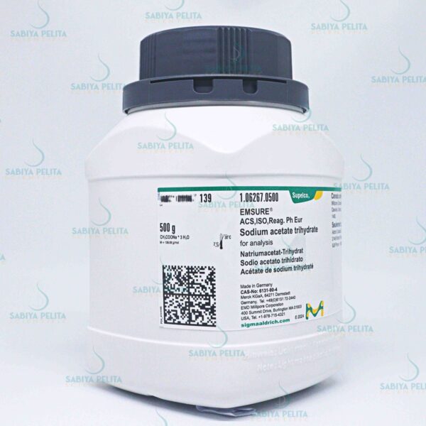 Sodium acetate trihydrate for analysis EMSURE® Merck 1.06267.0500