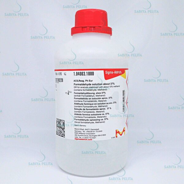 Formaldehyde solution about 37% GR for analysis Merck 1.04003.1000
