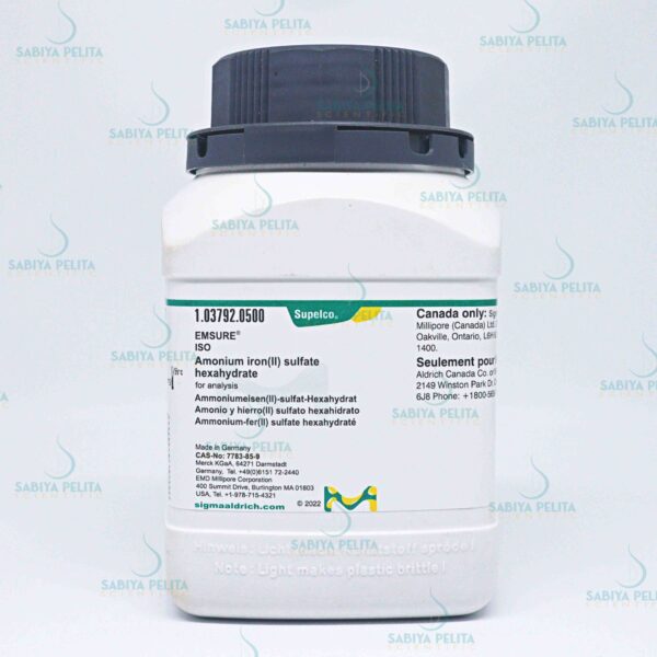 Ammonium iron(II) sulfate hexahydrate for analysis EMSURE® Merck 1.03792.0500