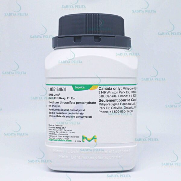 Sodium thiosulfate pentahydrate for analysis EMSURE® Merck 1.06516.0500