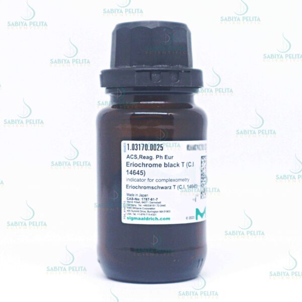 Eriochrome black T (C.I. 14645) metal indicator, ACS Merck 1.03170.0025