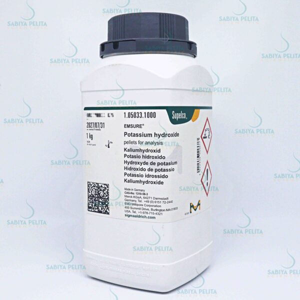 Potassium hydroxide pellets for analysis EMSURE® Merck 1.05033.1000
