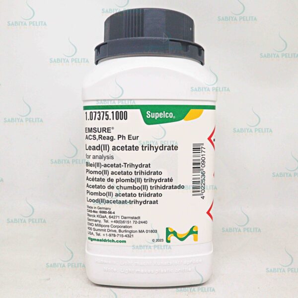 Lead(II) acetate trihydrate for analysis EMSURE® Merck 1.07375.1000