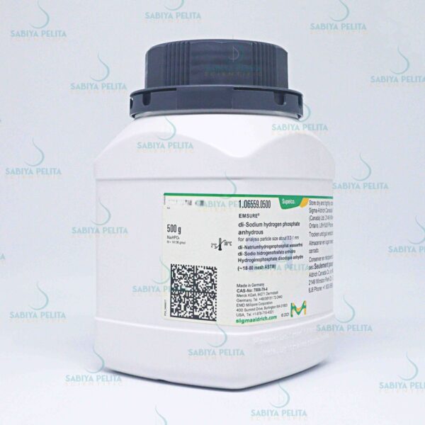 di-Sodium hydrogen phosphate anhydrous for analysis EMSURE® Merck 1.06559.0500