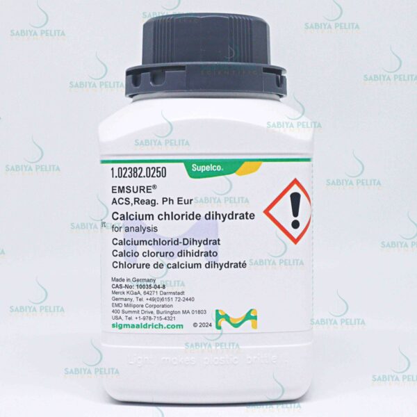 Calcium chloride dihydrate for analysis EMSURE® Merck 1.02382.0250