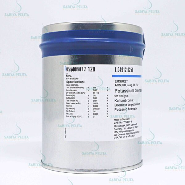 Potassium bromate for analysis (max 0,000001% Hg) EMSURE® Merck 1.04912.0250