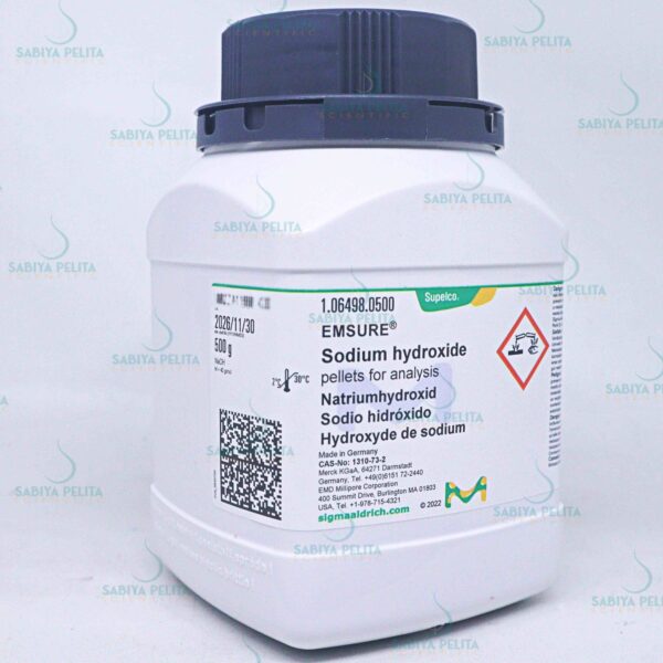 Sodium hydroxide pellets for analysis EMSURE® Merck 1.06498.0500