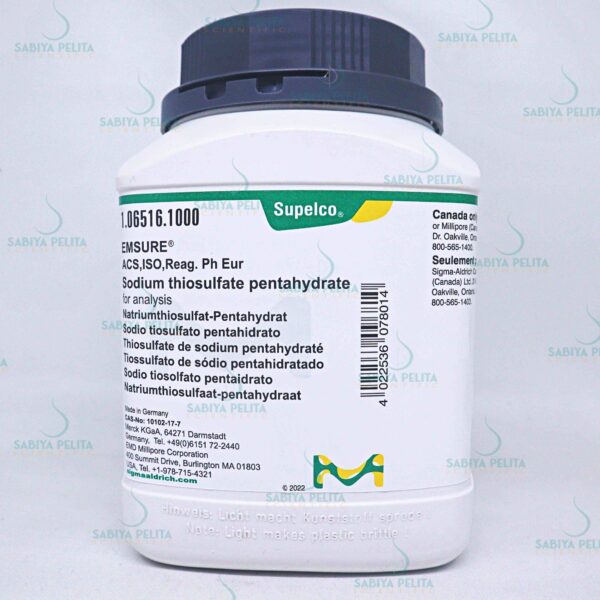 Sodium thiosulfate pentahydrate for analysis EMSURE® Merck 1.06516.1000