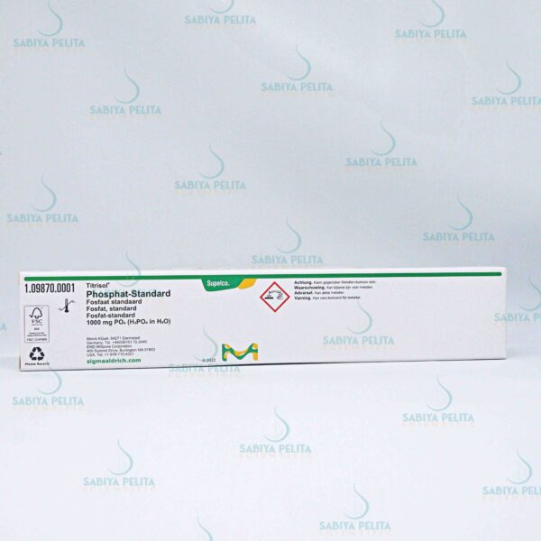 Phosphate standard 1000 mg PO₄ (H₃PO₄ in H₂O) Titrisol® Merck 1.09870.0001