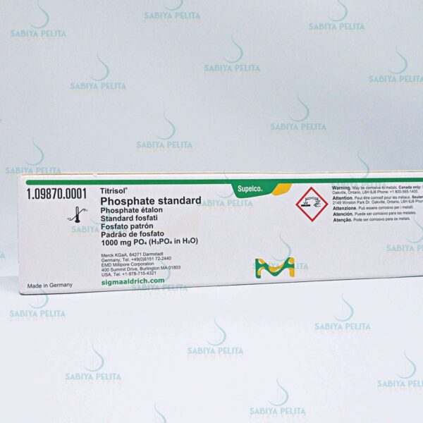 Phosphate standard 1000 mg PO₄ (H₃PO₄ in H₂O) Titrisol® Merck 1.09870.0001