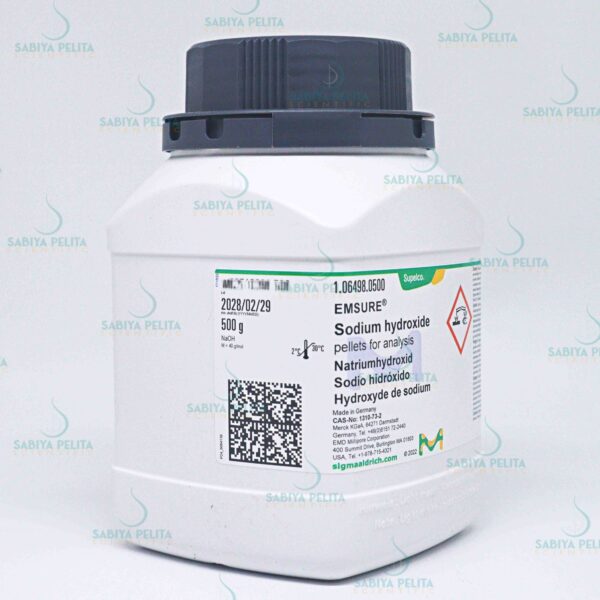 Sodium hydroxide pellets for analysis EMSURE® Merck 1.06498.0500