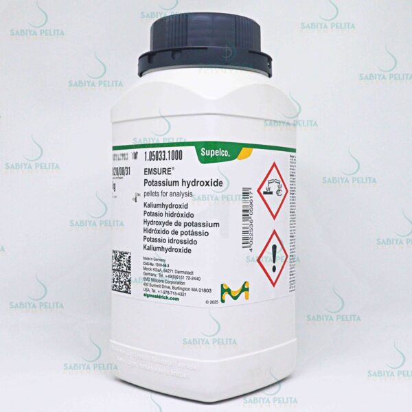 Potassium hydroxide pellets for analysis EMSURE® Merck 1.05033.1000