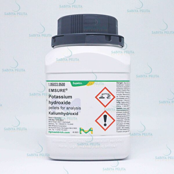Potassium hydroxide pellets for analysis EMSURE® Merck 1.05033.0500