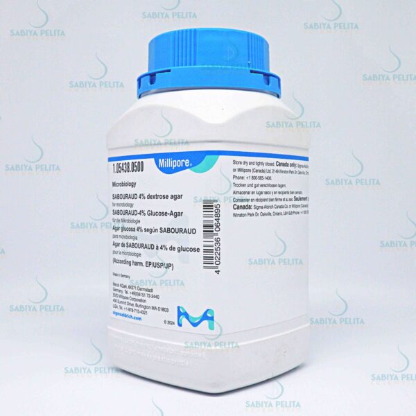 Sabouraud 4% Dextrose Agar for microbiology Merck 1.05438.0500