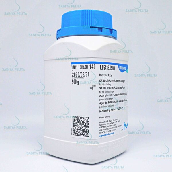 Sabouraud 4% Dextrose Agar for microbiology Merck 1.05438.0500