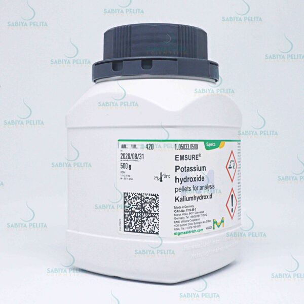 Potassium hydroxide pellets for analysis EMSURE® Merck 1.05033.0500