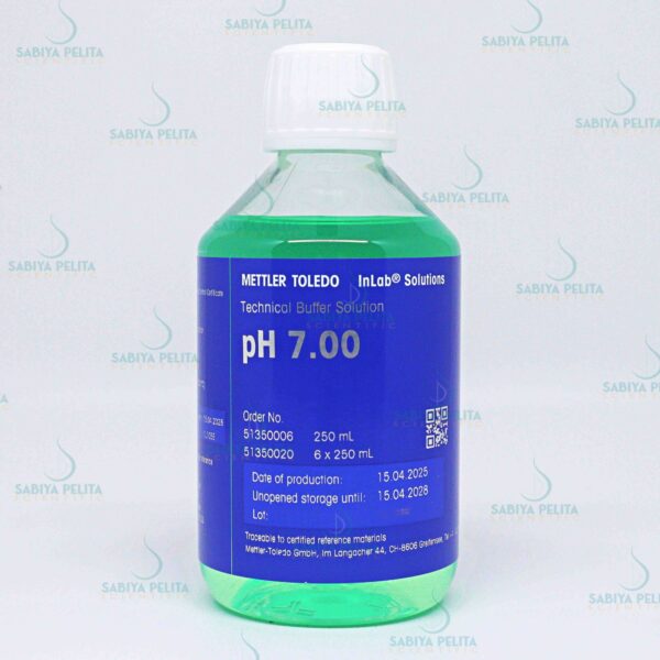 Certified buffer pH 7.00 250mL Bottle, Mettler Toledo 51350006-250ML