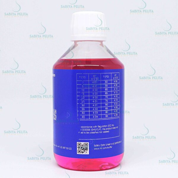 Certified buffer pH 4.01 250mL Bottle, Mettler Toledo 51350032-250ML