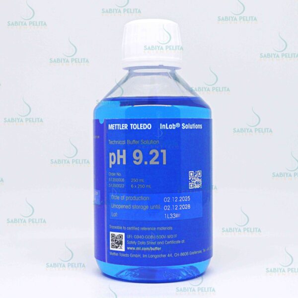 Certified buffer pH 9.21 250mL Bottle, Mettler Toledo 51350008-250ML