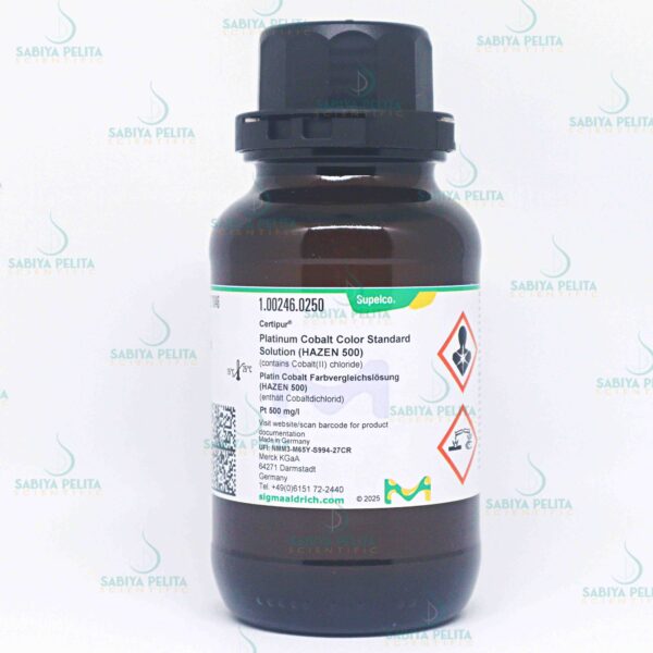 Platinum Cobalt Color Standard Solution (HAZEN 500) Pt 500 mg/L Certipur® Merck 1.00246.0250