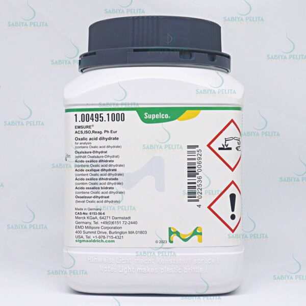 Oxalic acid dihydrate for analysis EMSURE® Merck 1.00495.1000