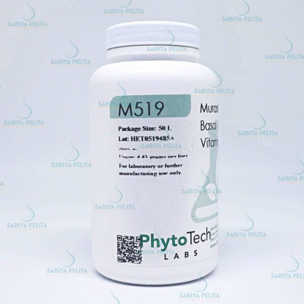 Murashige & Skoog Basal Medium with Vitamins, Phytotech M519-50L