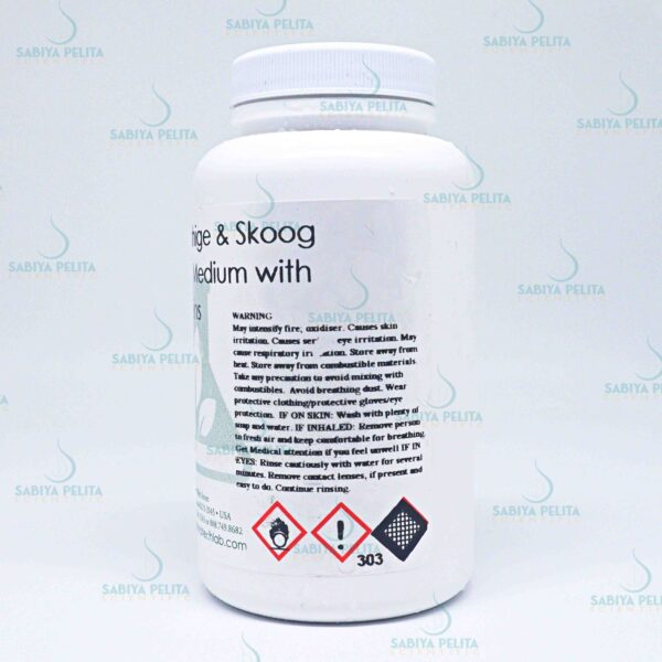 Murashige & Skoog Basal Medium with Vitamins, Phytotech M519-50L